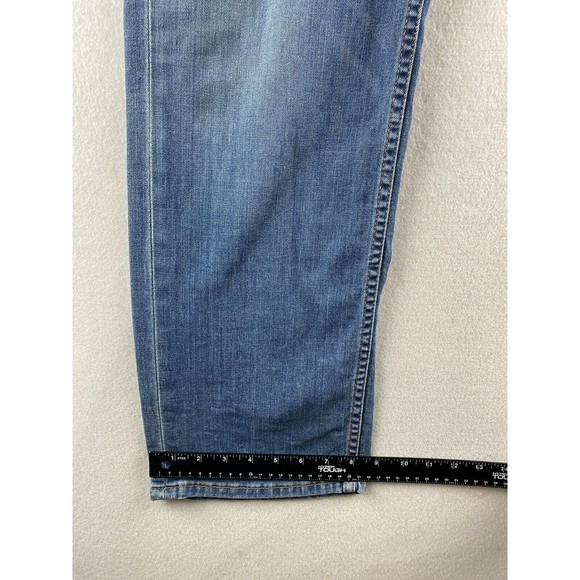Levi's 559 Jeans Mens 36 x 32 Blue Relaxed Straight Dark Wash Distressed Demin - Picture 9 of 16